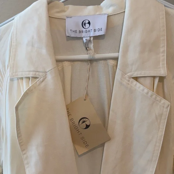 Chic Cream Belted Midi Dress - Picture 2 of 2